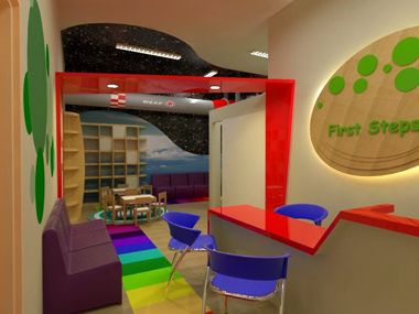 area recepcao creche